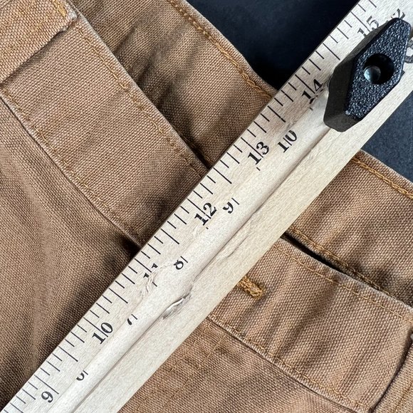 Carhartt Jeans 38x30 Brown Faded Dungaree Fit Carpenter Workwear Denim Tag 38x30 - Picture 15 of 16